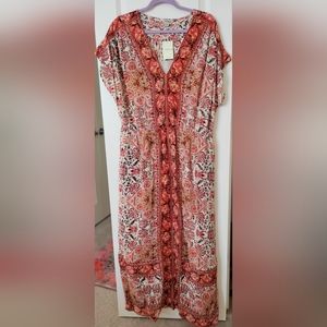 Lucky Brand NWT 2X Maxi dress